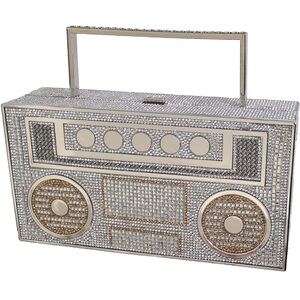 Silver and Gold Boombox purse